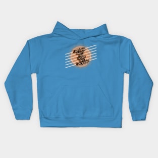 EADGBE Funny Guitar Strings Kids Hoodie